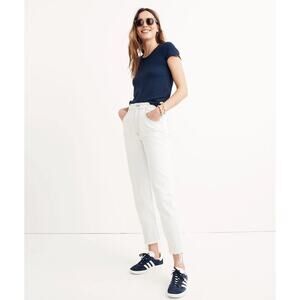 NEW MADEWELL Jeans Wide Leg Tapered Balloon Size 27 Light Cadiz Blue Structured